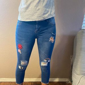 Juniors 12: Trendy Pop Art-Inspired Clothing Rainbow, Ice Cream Cone Patch